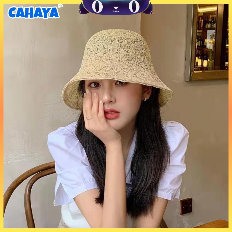 CAHAYA  Topi Pantai Pelindung Sinar Matahari Import Rajut Sun Visor Hat S96