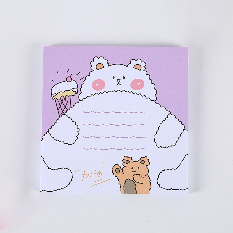 50pcs Memo Pad Bentuk Pohon / Bunga / Hewan Lucu Untuk Sekolah / Kantor-1