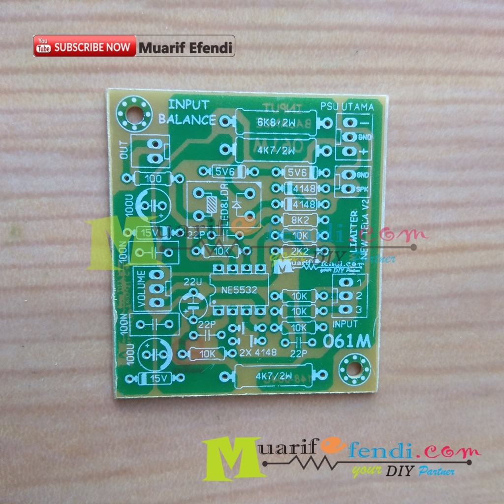 PCB INPUT BALANCE MONO LIMITER NEW TELA 061M