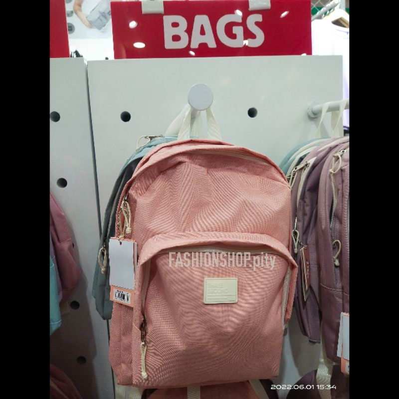 [100 % ORIGINAL] TAS RANSEL 3SECOND WANITA NEW ARRIVAL WARNA PINK MINT UNGU