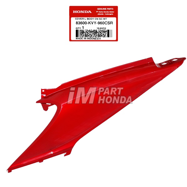 83600-KVY-960CSR Cover Body Kiri Beat Karbu Merah Maron Marun