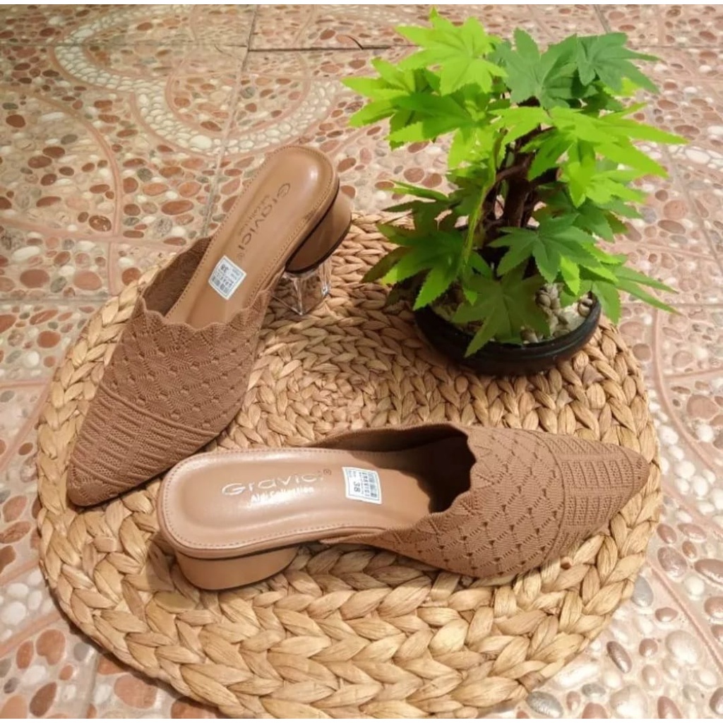 SANDAL WANITA RAJUT IMPORT 5CM/SANDAL WANITA 5CM / COCOD.IDN