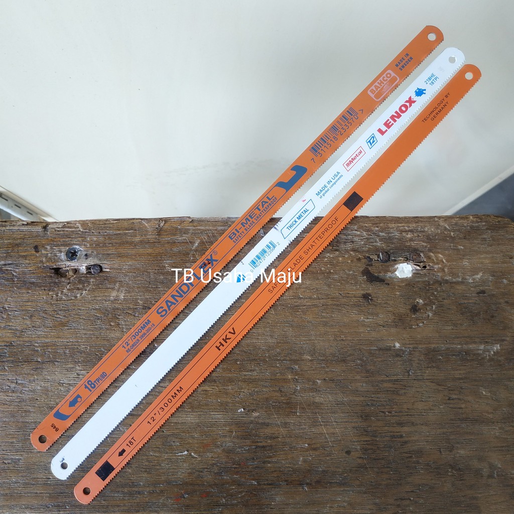 Mata Gergaji Pipa / Besi Import Mata 1 / Mata Satu 18T 12"/300mm Sandflex / Lenox