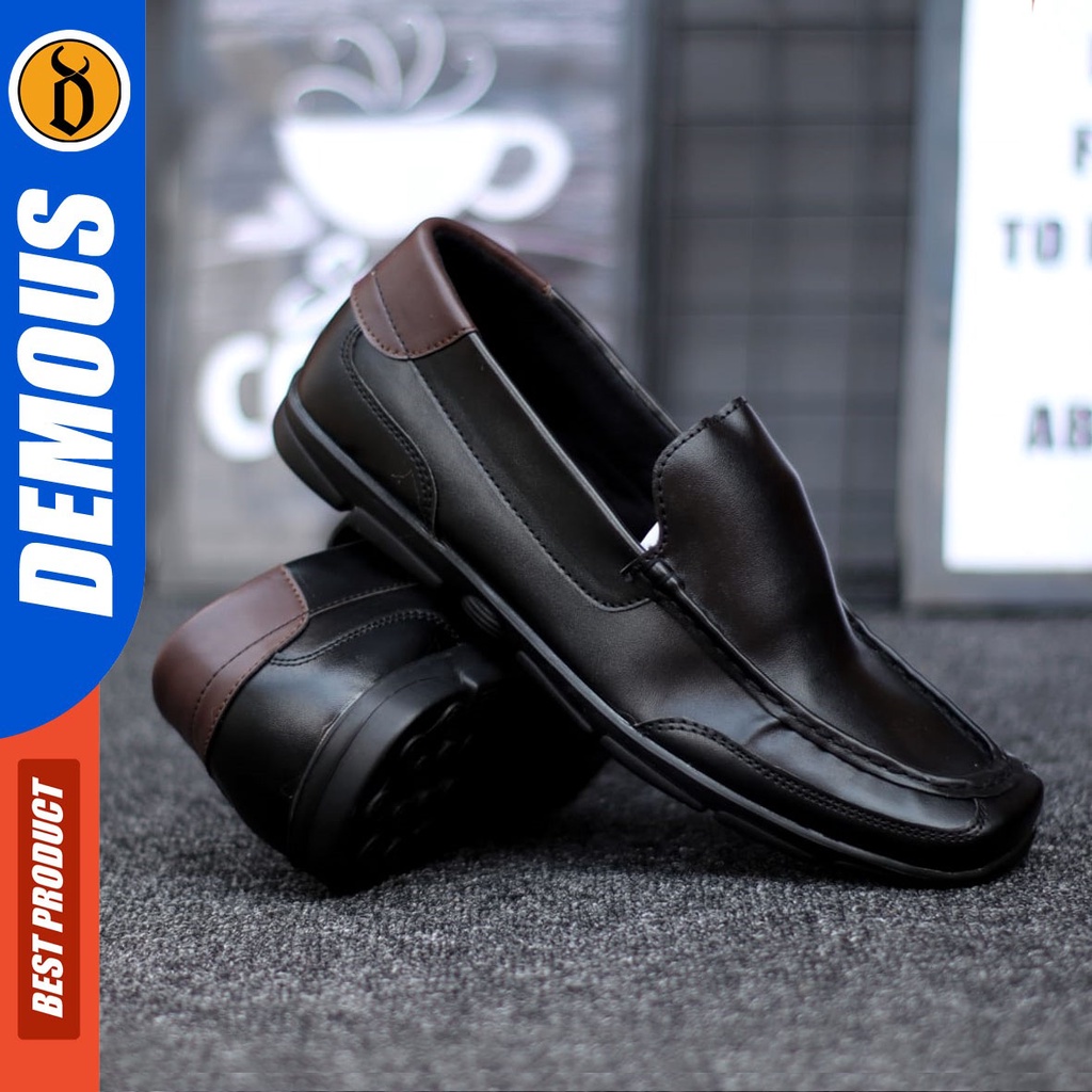 DEMOUS Crollo - Sepatu Formal Pantofel Slop Kerja Pria