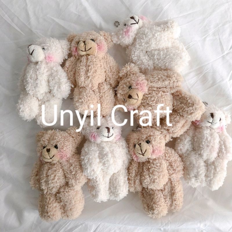 Gantungan Kunci Lucu Bentuk Boneka Plush Beruang