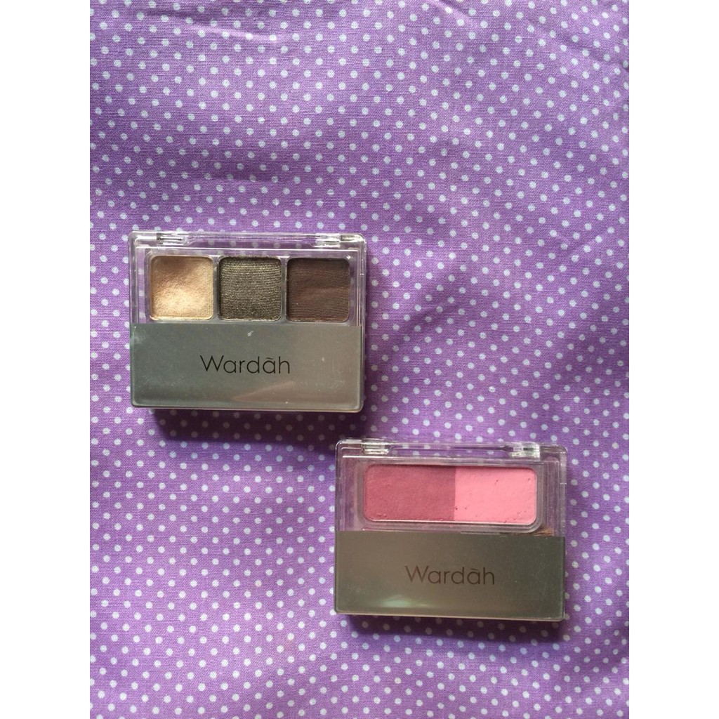 Preloved 1 set wardah Eyeshadow passionate & Blush on B