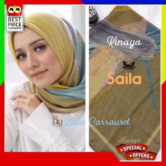 Promo Kinaya Voal Scarf Saila Popular Limited