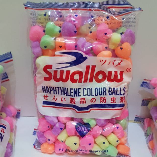 KAMPER SWALLOW NAPHTHALENE COLOUR BALLS LOVE 300GR