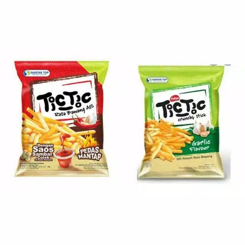 

Tic Tic Crunchy Stick Rasa Bawang Asli / Rasa Bawang Asli Pedas Siantar Top 25 Gram