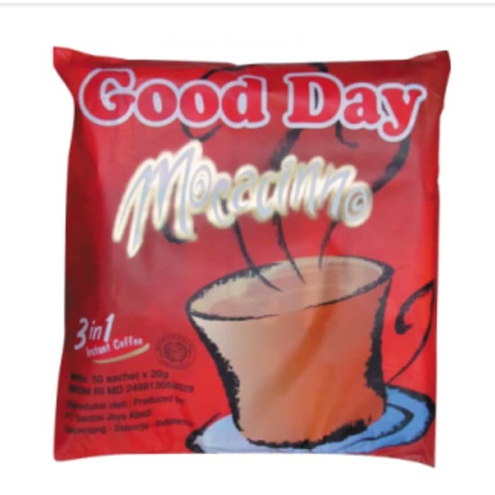 

Kopi good day sachet 1renteng (10x20gr)