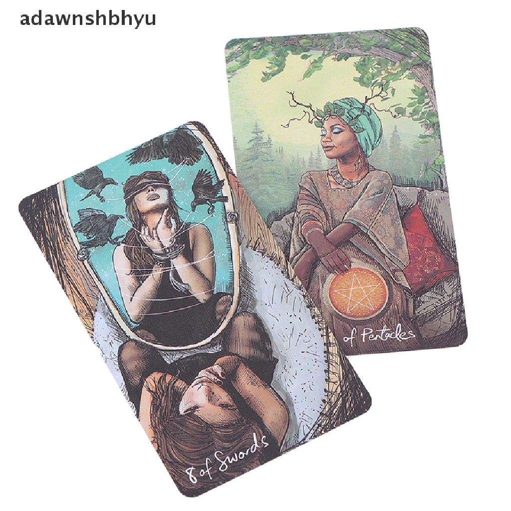 Adawnshbhyu 78kartu the light seers tarot Desk Card Game Kartu Game Versi Inggris