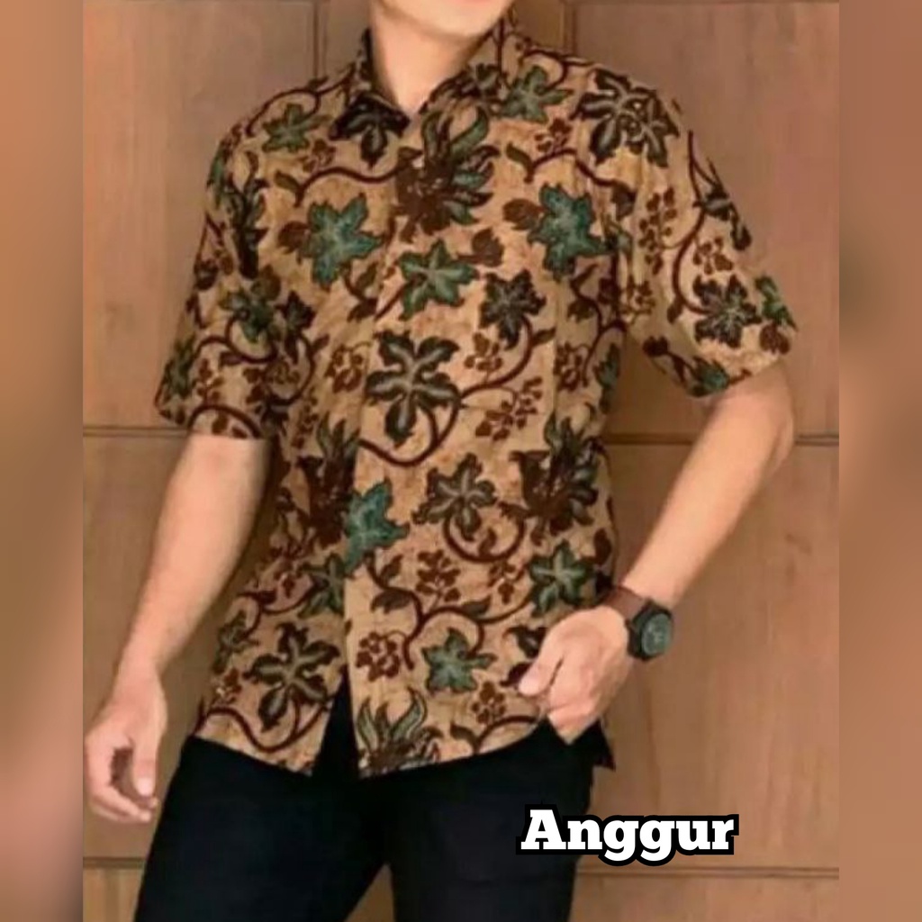 baju batik pria lengan pendek terbaru baju batik cowok bayar ditempat