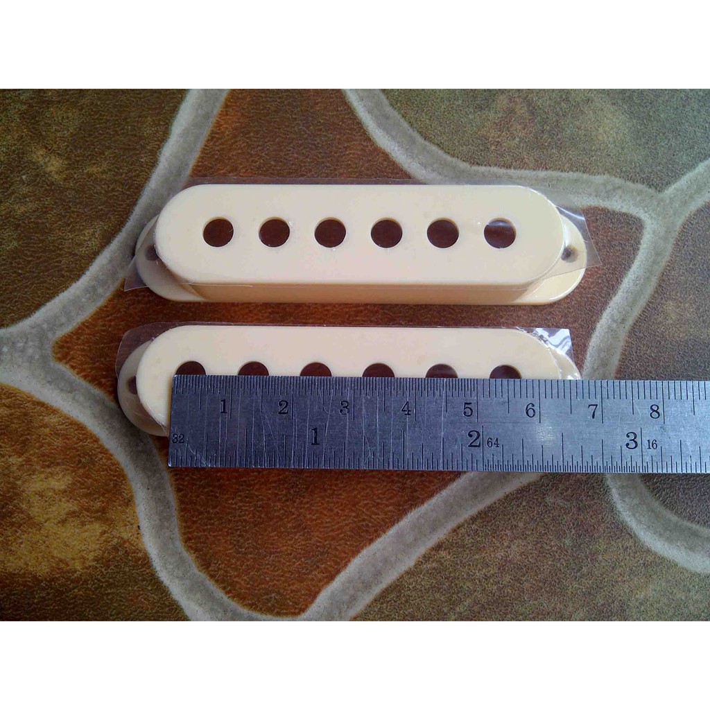 Ivory 5.7mm Single Cover Pickup Gitar Warna Gading For Ibanez Fender Strato Squier Cort Stratocaster