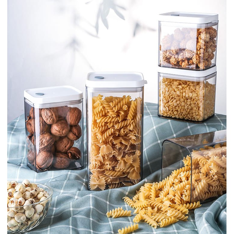 Toples Akrilik Kedap Udara - Food Container Easy Lock –  Penyimpanan Makanan Bumbu Dapur Kulkas