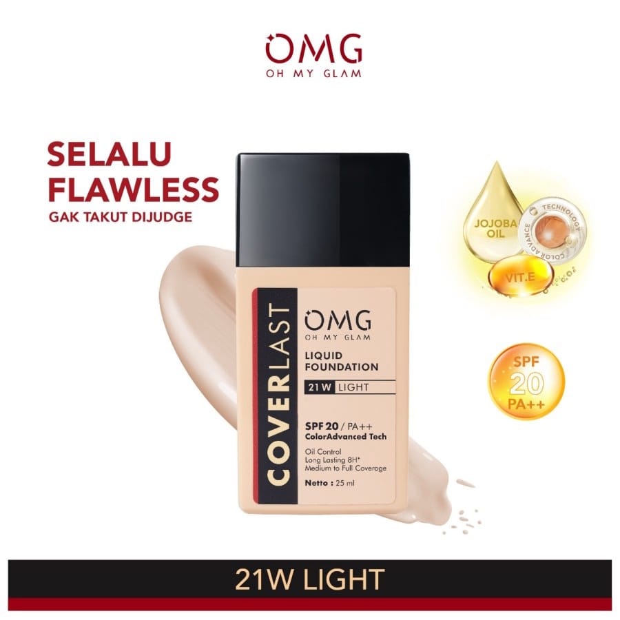 ❤ PAMELA ❤ OMG OH MY GLAM COVERLAST LIQUID FOUNDATION 25ML