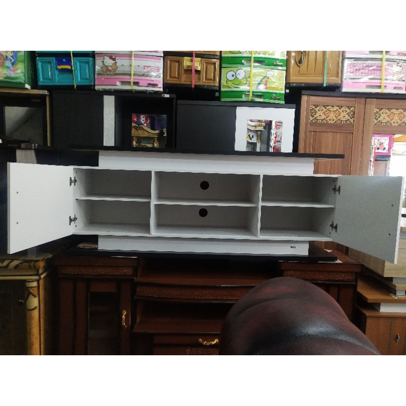 Meja tv minimalis putih 150cm Bandung