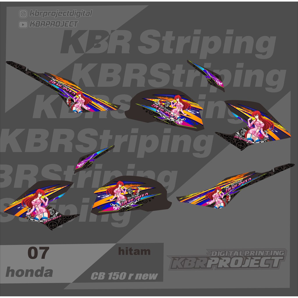 (cod) Stiker Motor cb150r new Sticker Striping List Honda cb150r New 07 Racing cb 150 Grafis #cb150r