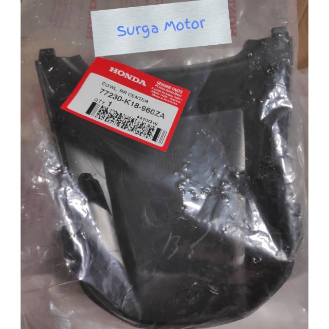 Cowl Center tengah belakang CB CB150 Verza cover tail sambungan body    . 77230-K18-960ZA  77230K189