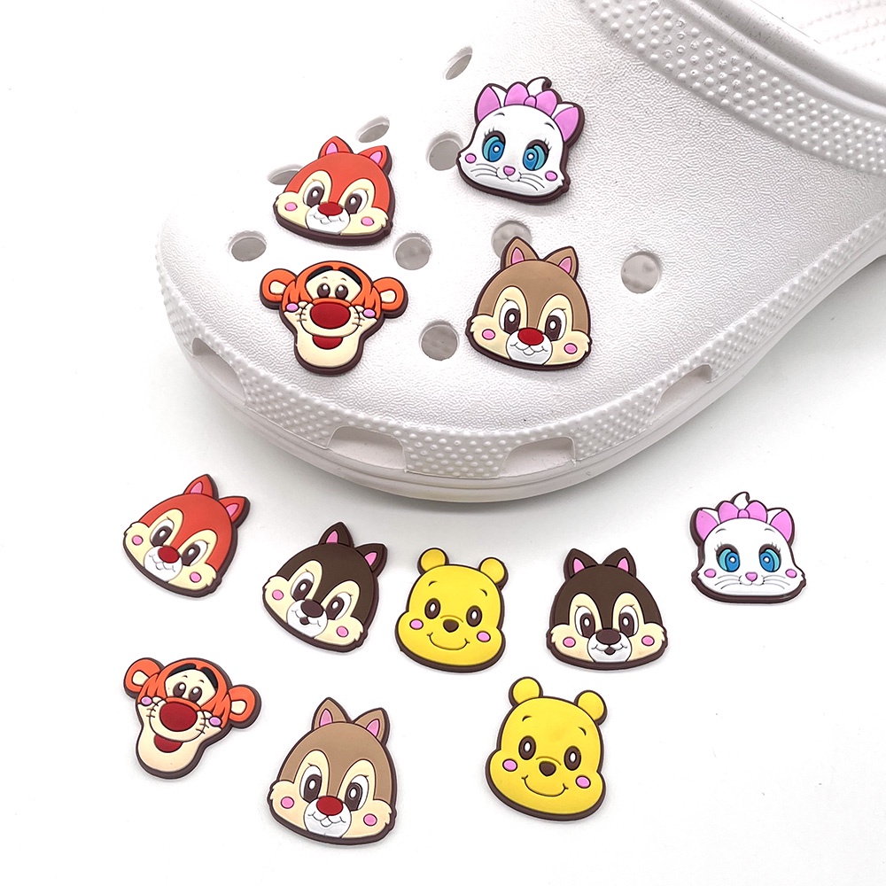 Disney kartunJibbitz shoe charms Crocs Aksesoris sandal DIY imut pin pvc Bahan Untuk Dekorasi Sepatu Hadiah anak wanita