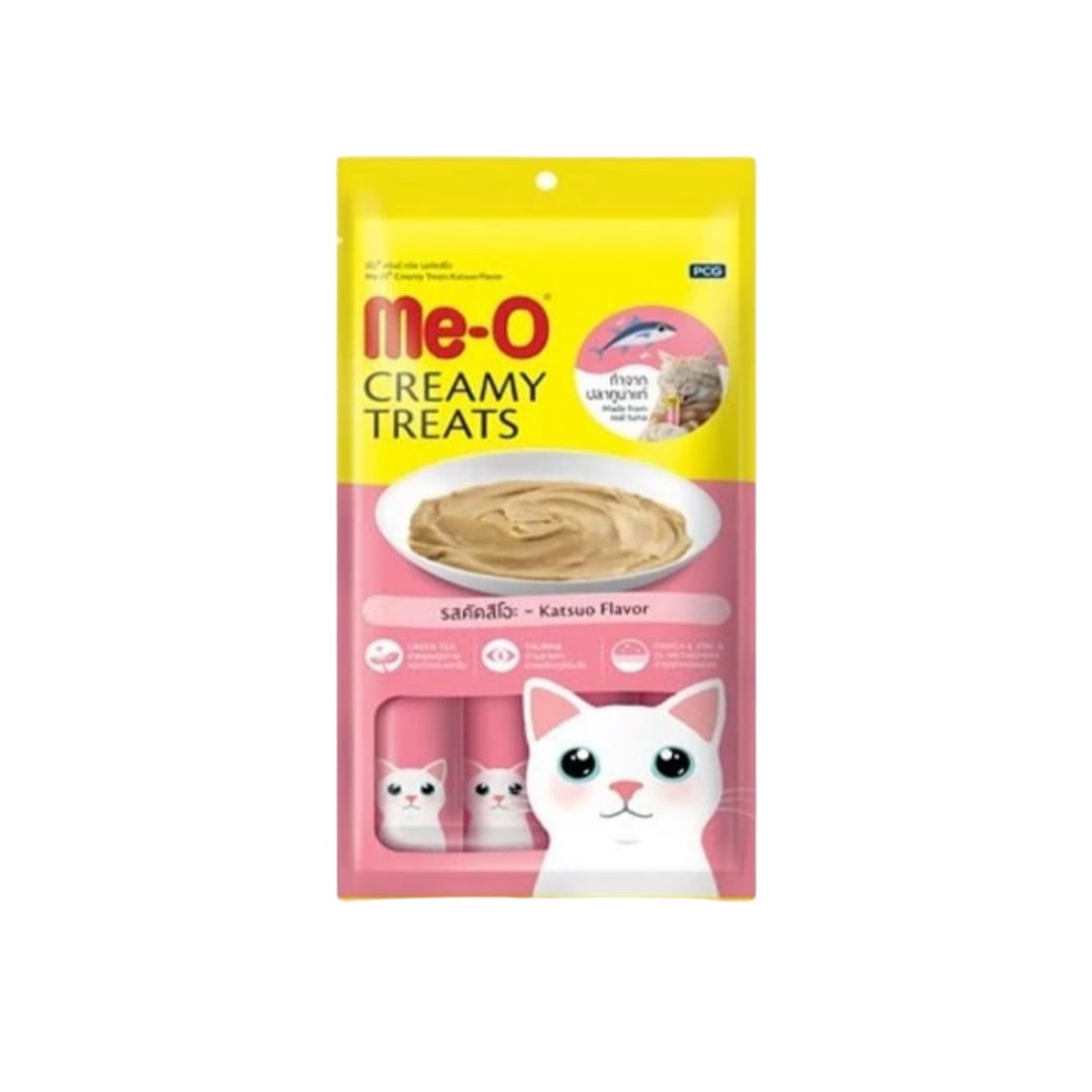 MeO Me-O Creamy Treats Snack Kucing All Variant 1 pack 60gr Non Bio