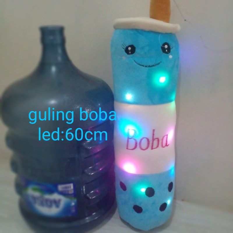 boneka guling boba LED