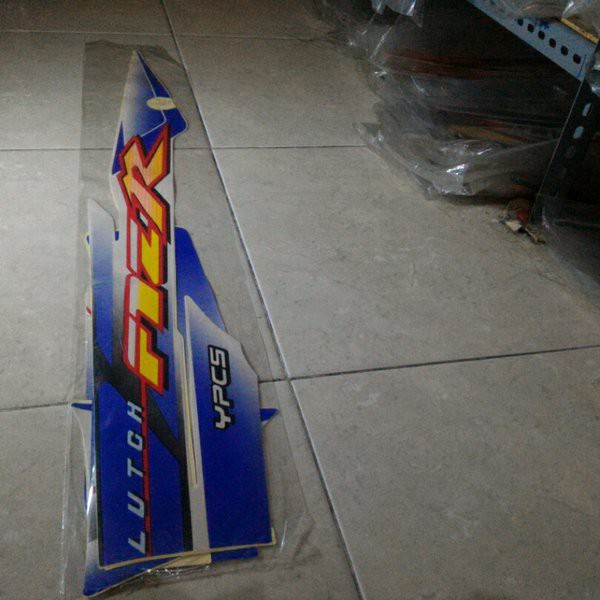 Stiker Striping Fiz R 2003 Putih Biru