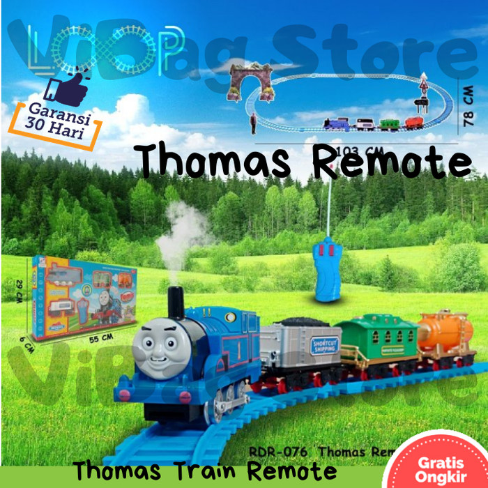 Kereta Api Thomas Train RC Kereta Api Robot Train Mainan Anak Remote Control Remot Murah LOOP RDR076