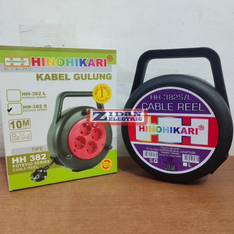 Kabel Roll / Kabel Box HINOHIKARI 10 Meter, Kabel Tembaga Murni