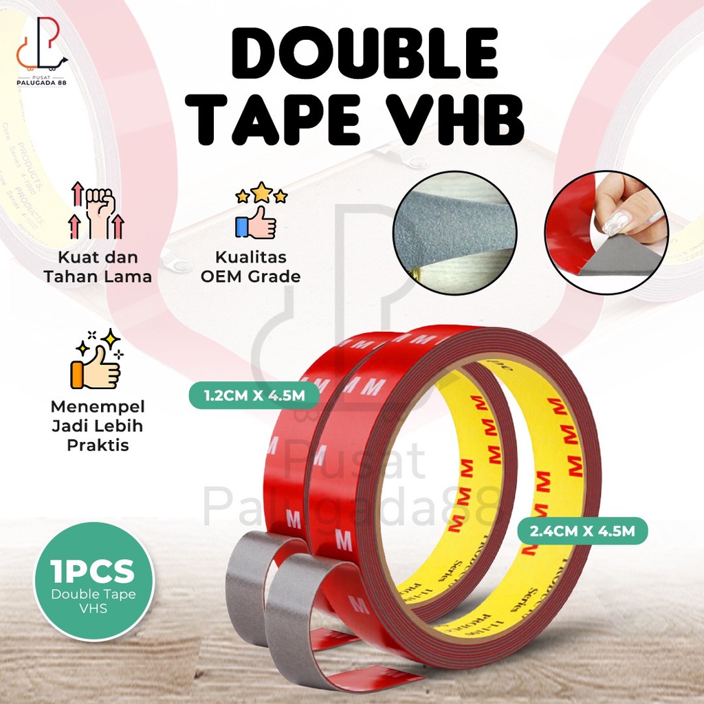 Double Tape VHB Isolasi 1&quot; 1 Inch Automotive 24mm x 4,5M 24 mm X-3M 24mm x 4.5M