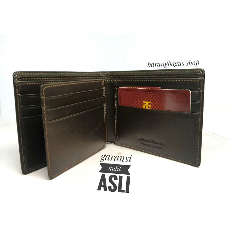 Dompet original kulit asli pria Lombardi Giovanni bahan halus kuat