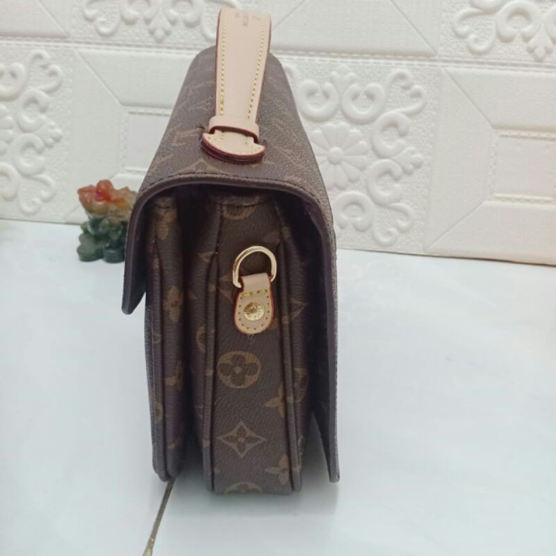 TAS LV METIS POCHETTE  uk 25 x 17 x 10 / tas lv metis free box / tas selempang lv monogram import