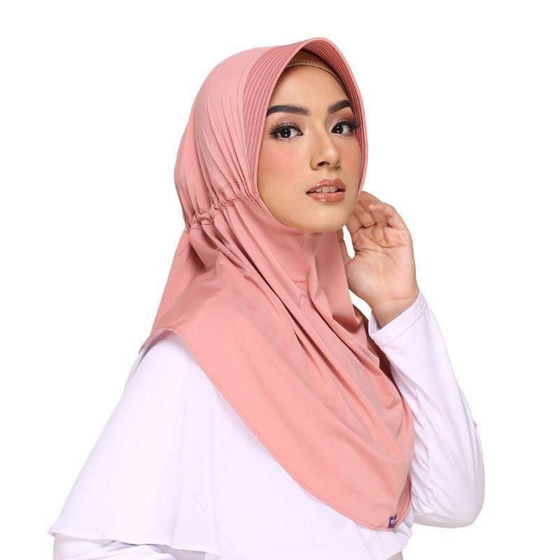 Jilbab Serut Jersey Spandex Hijab Serut Adiba Spandex Jersey