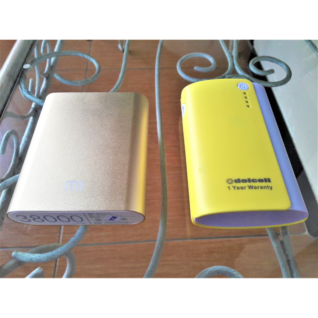Paket Power Bank 2 in 1 Xiaomi 38000 mah - Delcell Nitro 6000 mah