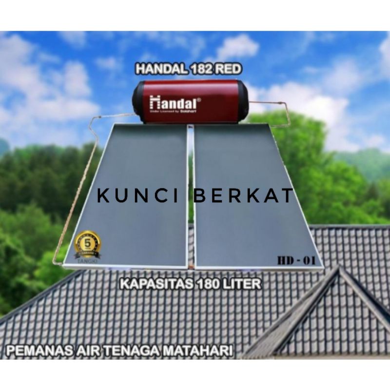 Handal by Solahart/Water Heater Tenaga Surya/Matahari/RED 182