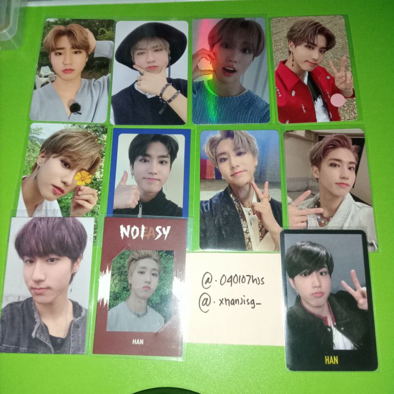 wts photocard stray kids han jisung no easy Christmas evel