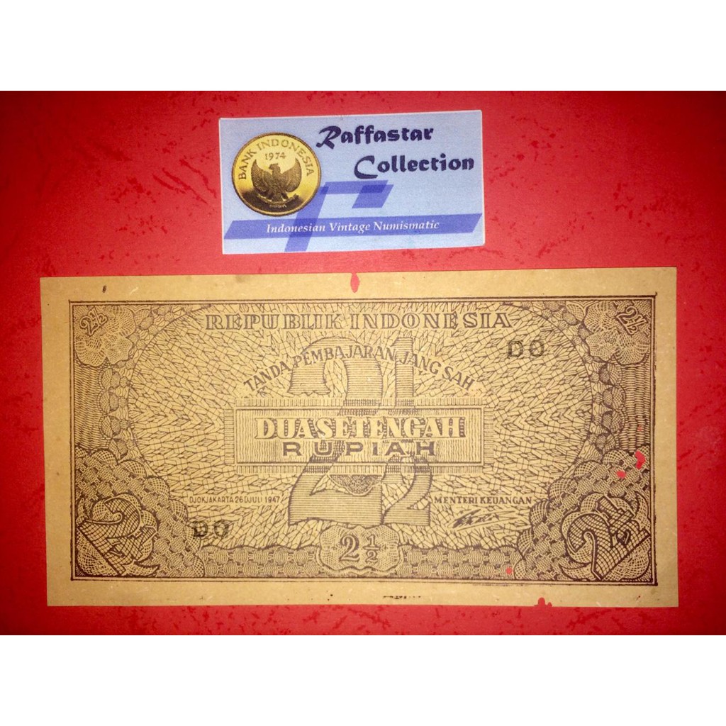 uang kuno 21/2 ORI 1947
