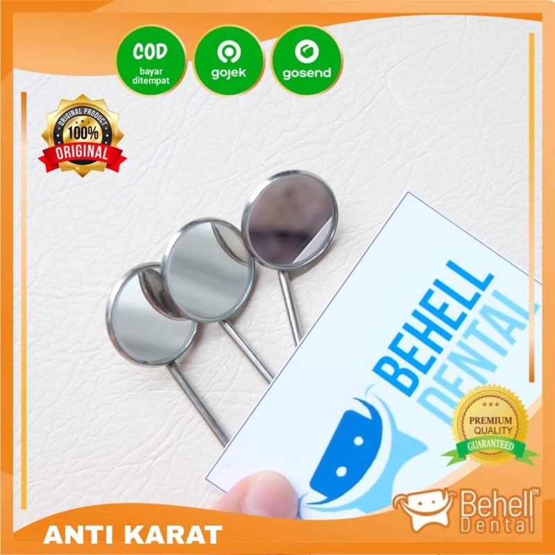 KACA MULUT GIGI NO 4 // KEPALA Dental Mirror Mouth // Cermin Saat Pemasangan Behel Ortho Tanpa Gagang