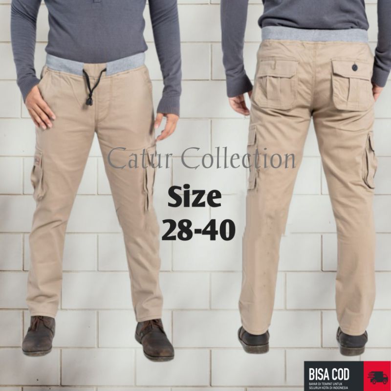 Celana Panjang Cargo Pants Pria/Celana Kimpul JUMBO 28-40 pria/Celana Joger terlaris Pria/Celana Cargo Dewasa Panjang Cowok/Celana Pria BIG SIZE Panjang/Yang terlaris Celana panjang Kargo Laki laki