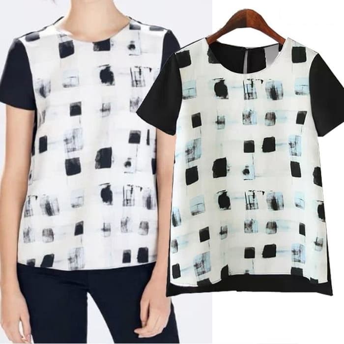 Blouse wanita Blouse import cotton linen baju atasan katun halus pakaian wanita top Murah