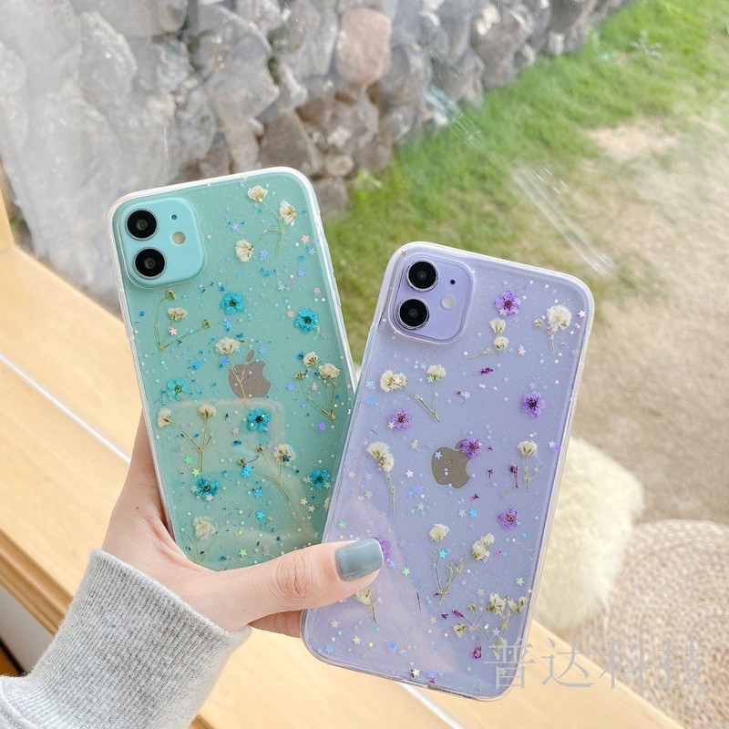 Dried Flower Case ALL PHONE TYPES! iPhone 16 16pro 16plus 16promax Oppo Vivo Xiaomi Samsung Realme 12 S21 S20 S10 plus ultra