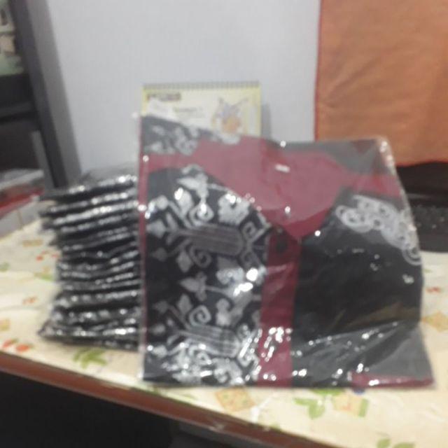 Promo!!! Bswart Batik Hrb026 Kenongo Hem Pendek Padi Kemeja Batik Pekalongan M L Xl Garansi Termurah