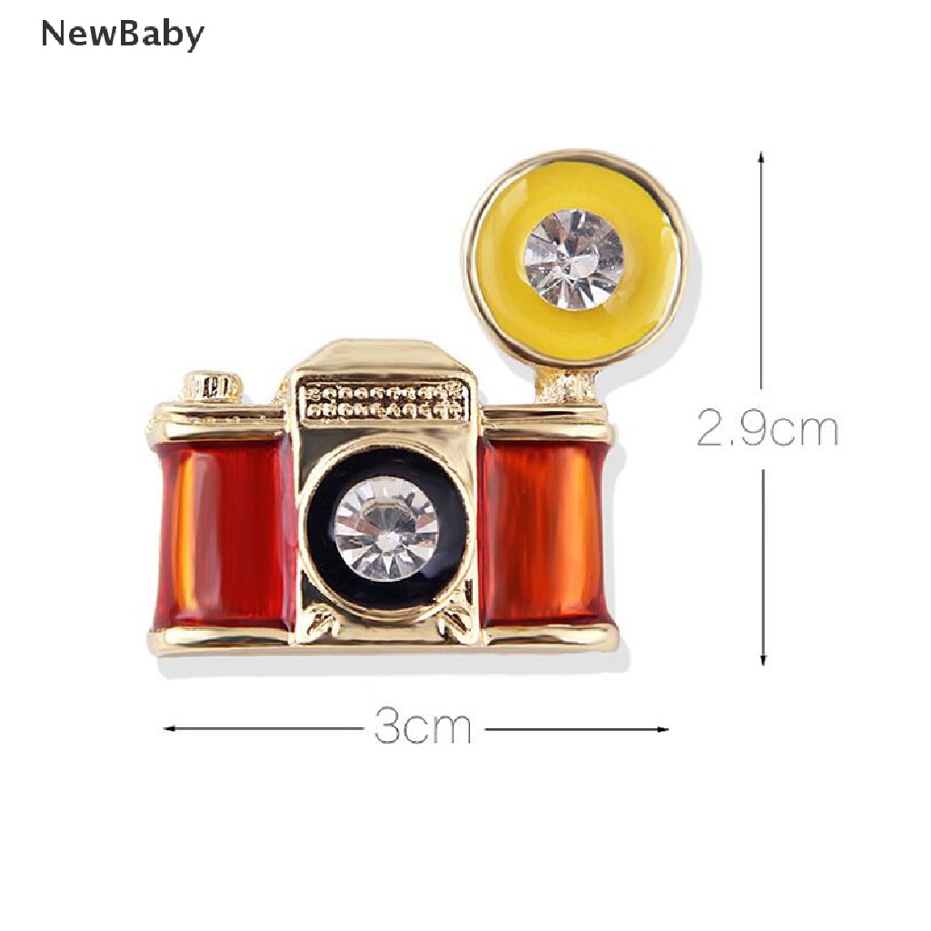 Bros Pin Enamel Bentuk Kamera Mini Gaya Vintage Untuk Aksesoris Sweater / Syal / Hadiah