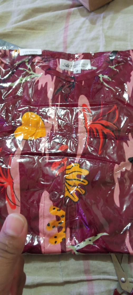 Atasan Muslim Wanita Baju Tunik Batik Lebaran Muslim Wanita Lengan Panjang Murah Kekinian Import