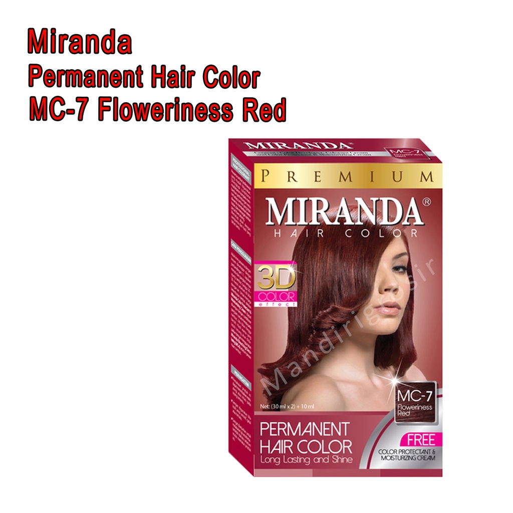 Cat Rambut *Miranda * MC-7 Floweriness Red * 30mlx2 + 10ml