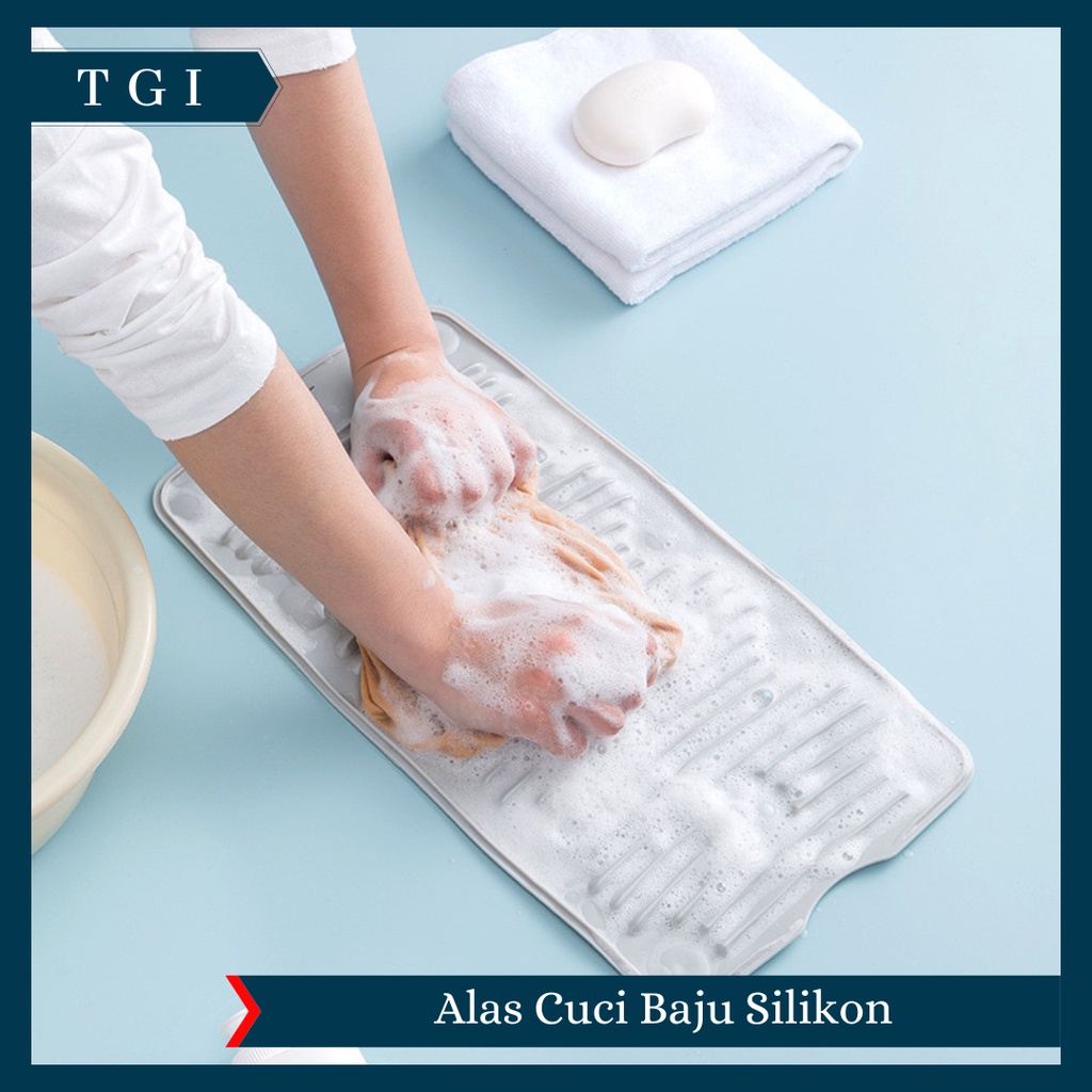 TGI - PAPAN CUCI BAJU SILICONE MULTIFUNGSI / PAPAN CUCI BAJU / ALAS CUCI BAJU / PAPAN CUCI BAJU ALAS PENCUCI PEL SIKAT KESET SANDAL SEPATU SERBAGUNA SILIKON LIPAT / PAPAN CUCI BAJU SILIKON LIPAT / ALAS SIKAT SERBAGUNA