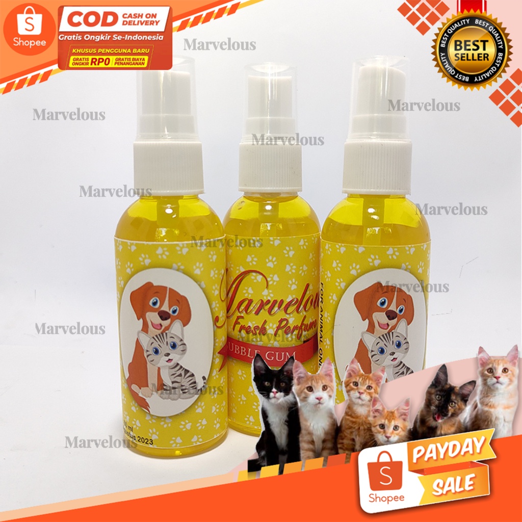 Parfum Kucing Marvelous / Parfum Anjing Marvelous 60 ml