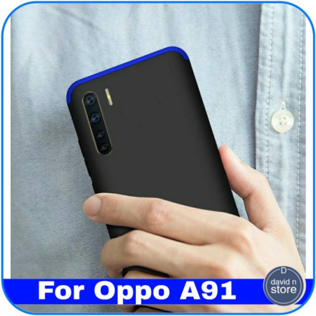 Casing Oppo A91 A 91 Hard Case Degree Full Protection 3 In 1 Slim Cover Hardcase