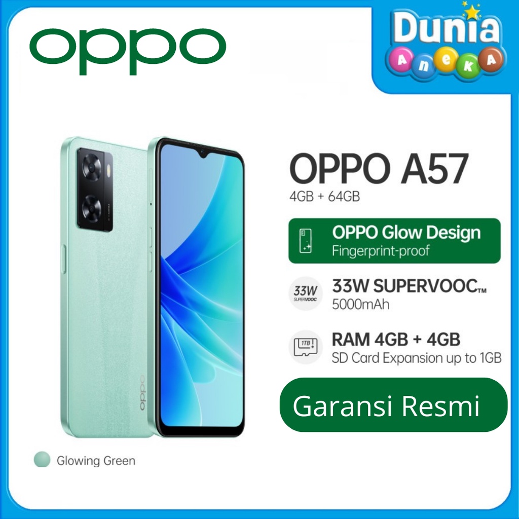 OPPO A57 SMARTPHONE 4GB/64GB - GARANSI RESMI OPPO