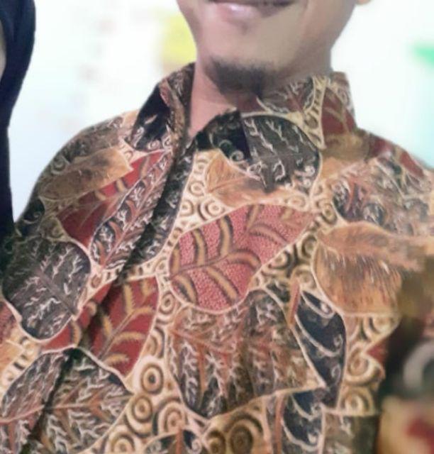 Dwi Sukmo Cabut Sogan Kemeja Batik Pria Katun Cabut Primisima Full Furing