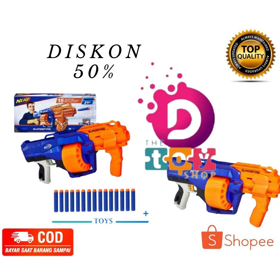 (COD) MAINAN ANAK NERF GUN N-STRIKE ELITE SURGEFIRE